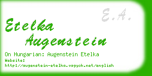 etelka augenstein business card